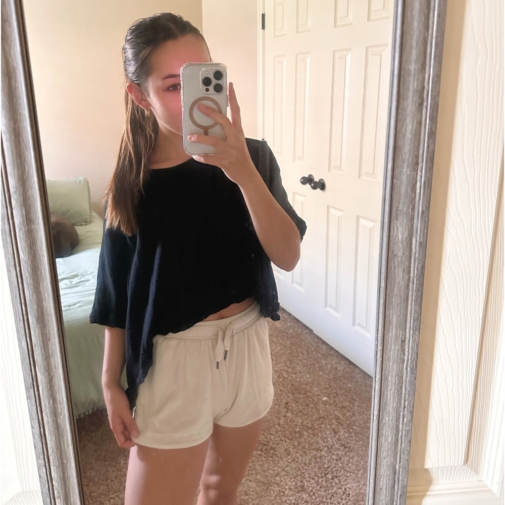 boutique brand terry cloth shorts